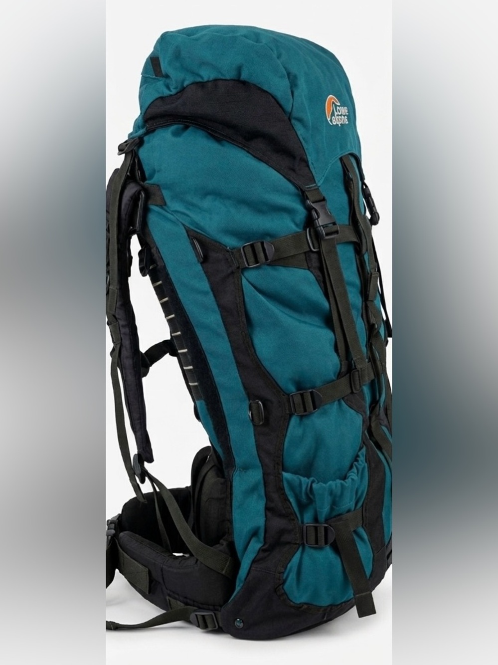 Vintage Lowe Alpine Contour IV ND 70+15 Technical Backpack - Teal/Black - Picture 3 of 4
